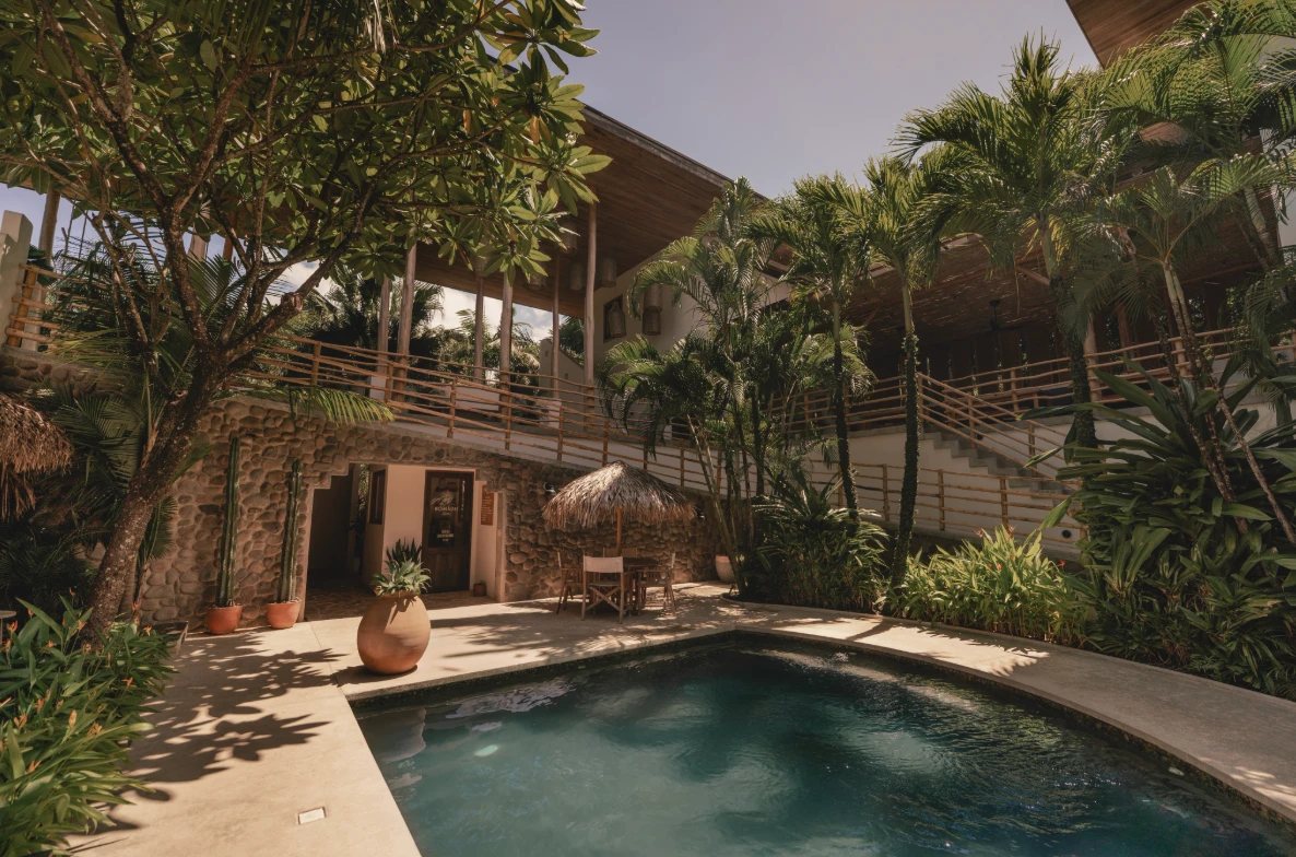 The pool at Nomadic in the afternoon